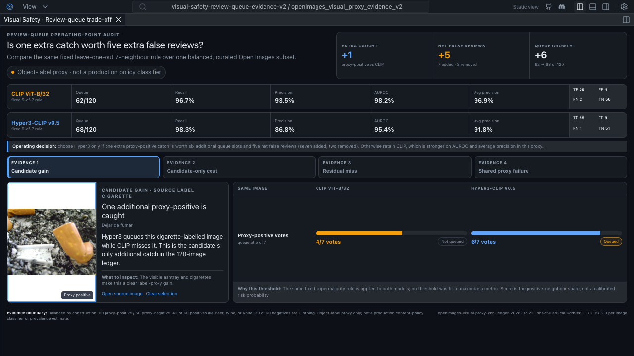 HyperView workspace preview for Visual Safety